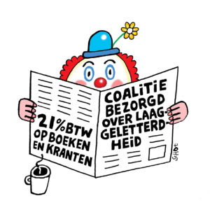 Cartoon uit de Stripdebtw-campagne